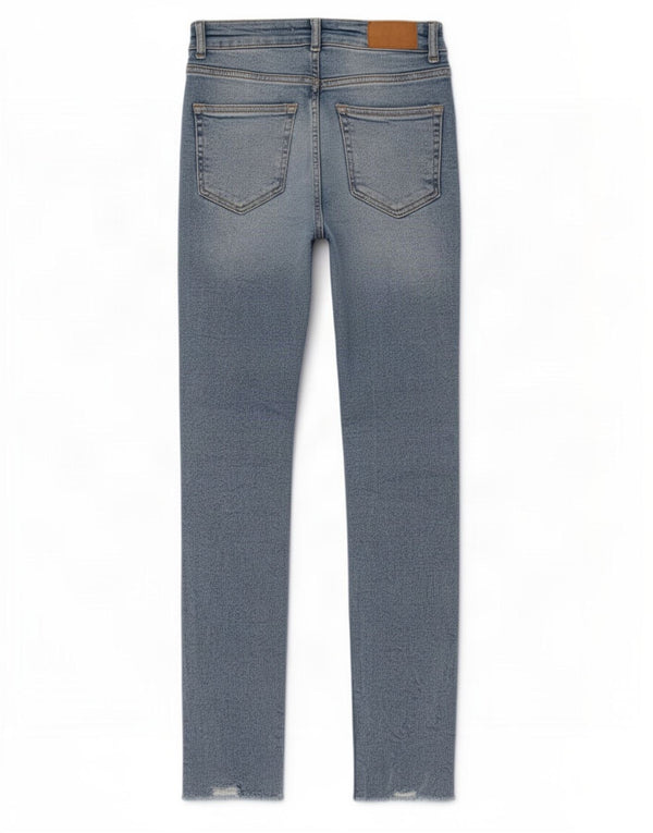 Jeans skinny effetto invecchiato Zara da donna EU 36 XS W26 L27 Blu