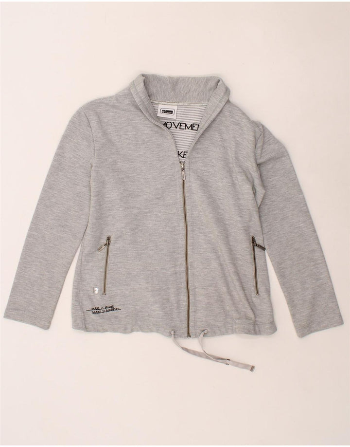 FREDDY Womens Tracksuit Top Jacket UK 10 Small Grey Cotton Vintage Freddy and Second-Hand Freddy from Messina Hembry 