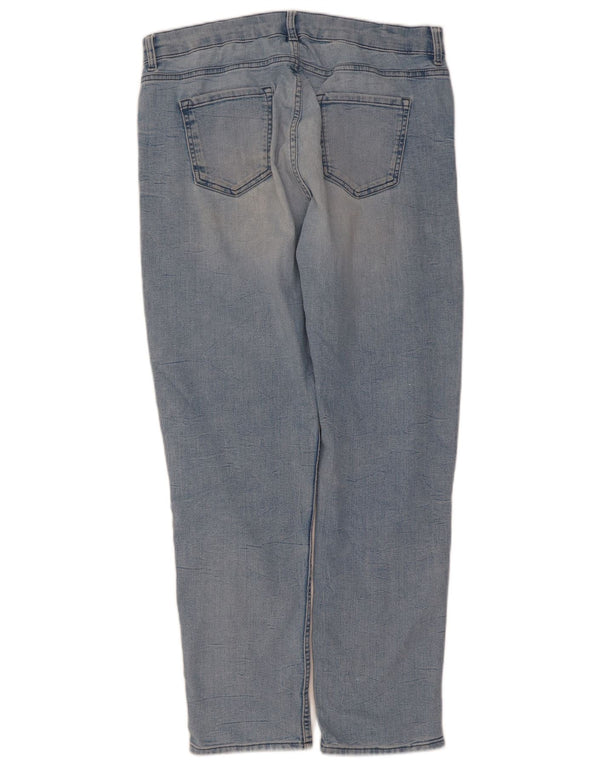 Jeans slim da donna Marks & Spencer UK 14 Large W34 L30 Cotone blu