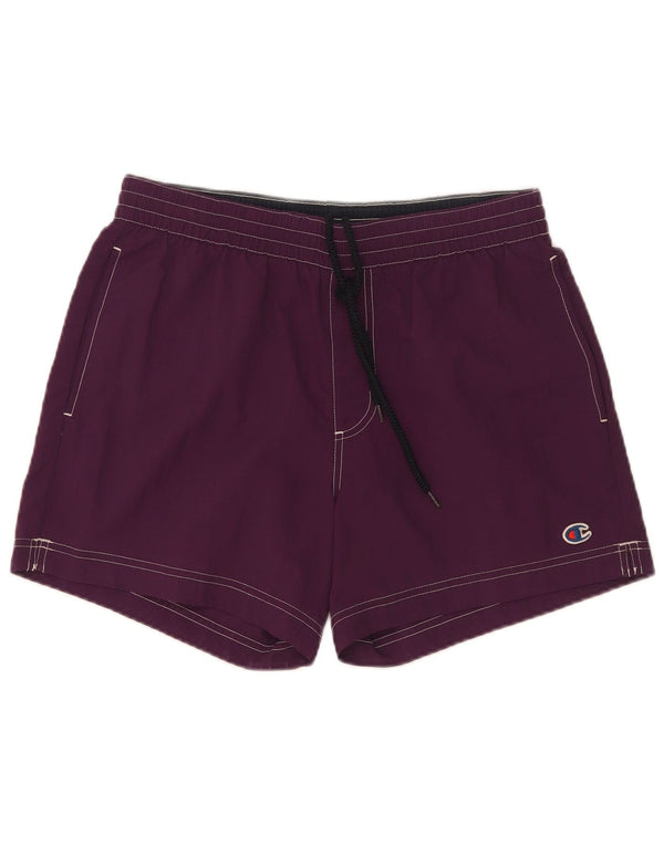 Pantaloncini da bagno da donna Champion viola medio in poliammide
