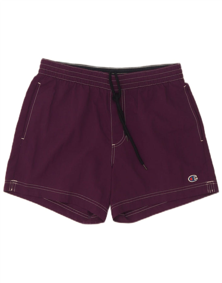 Pantaloncini da bagno da donna Champion viola medio in poliammide