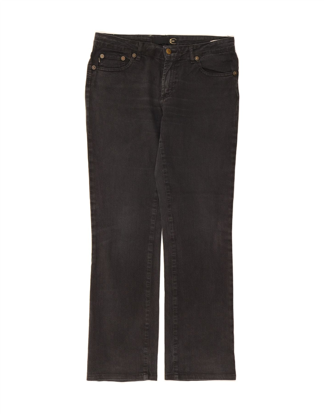 JUST CAVALLI Womens Straight Jeans W32 L30 Black Vintage Just Cavalli and Second-Hand Just Cavalli from Messina Hembry 