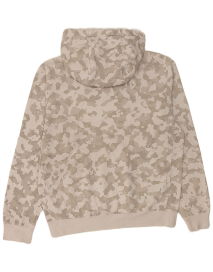 Felpa con cappuccio da uomo Nike Small in cotone mimetico grigio