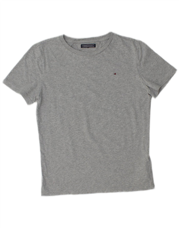 TOMMY HILFIGER Boys T-Shirt Top 11-12 Years Grey Cotton