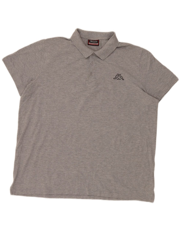 Polo da uomo KAPPA 3XL in cotone grigio