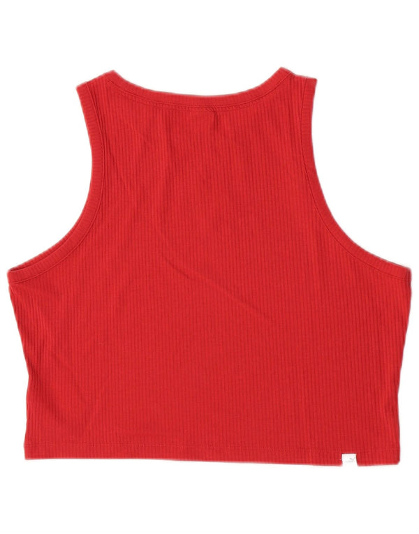 Canotta grafica corta da donna Puma UK 18 XL poliestere rosso