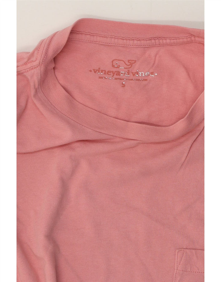 VINEYARD VINES T-shirt grafica da uomo Top piccola in cotone rosa