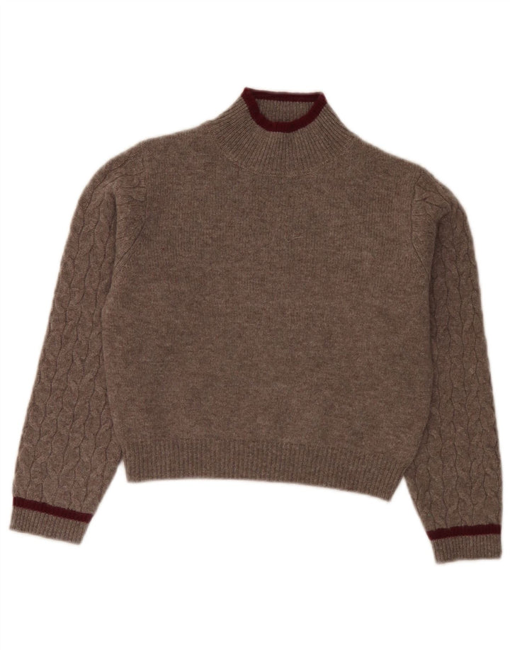Maglione Zara per ragazzi con collo alto 8-9 anni in lana marrone