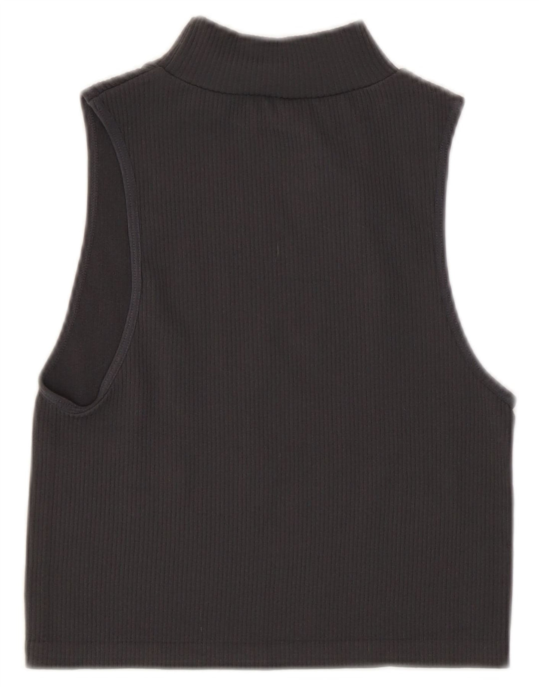 Canotta corta da donna Zara UK 12 Poliammide grigio medio