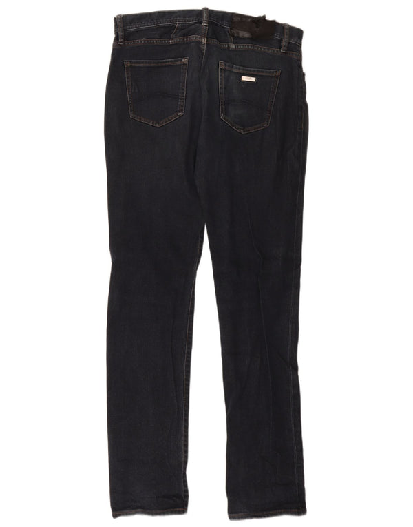 Jeans dritti da uomo Armani Exchange W30 L32 in cotone blu navy