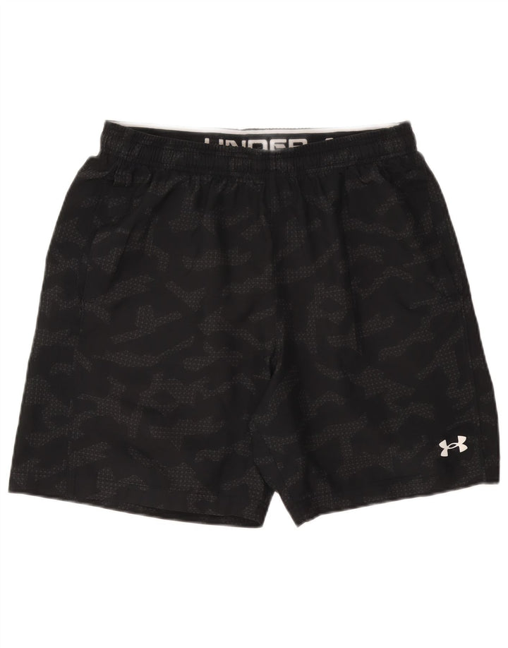 Pantaloncini sportivi da uomo UNDER ARMOUR grandi neri geometrici