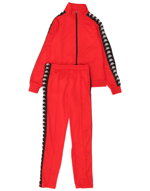 Tuta intera Kappa da donna con grafica UK 10 Small Rosso Colourblock in poliestere