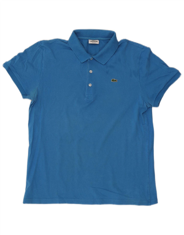 Polo da uomo Lacoste taglia 6 XL in cotone blu