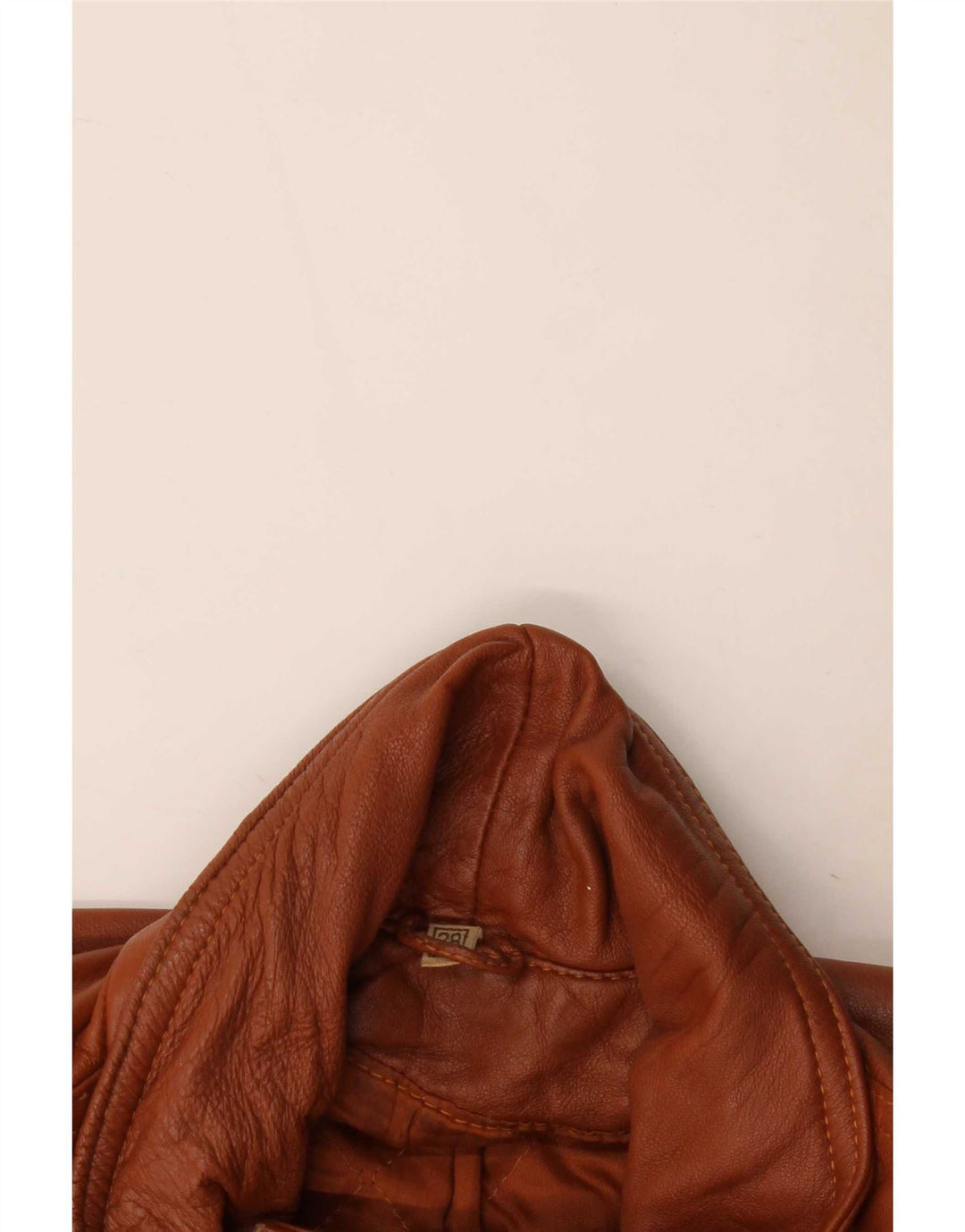 Cappotto oversize in pelle vintage da donna EU 38 Marrone medio