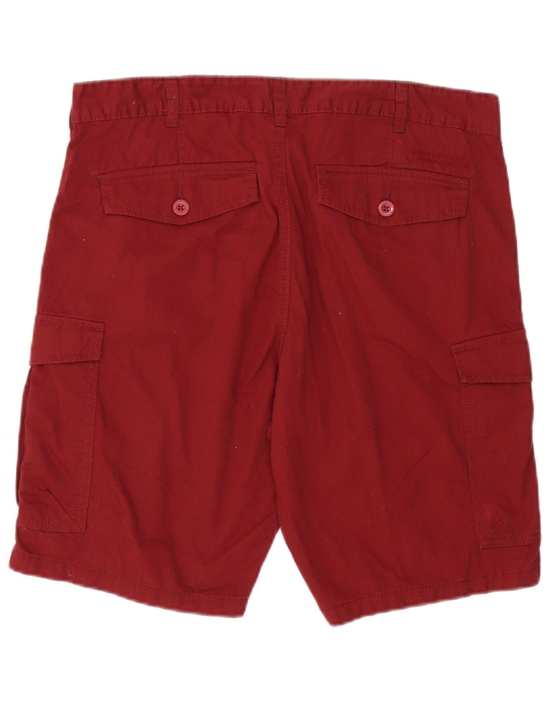 MOUNTAIN WAREHOUSE Pantaloncini cargo da uomo W34 Large in cotone bordeaux