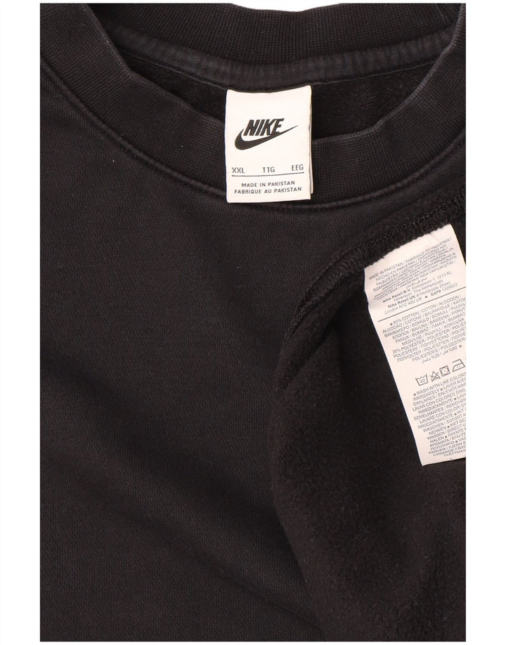 Felpa Nike Uomo Maglione 2XL Cotone Nero
