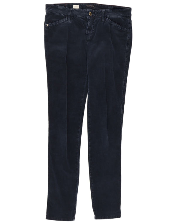 TOMMY HILFIGER Pantaloni skinny in velluto a coste Venice LW da donna W30 L31 Blu navy