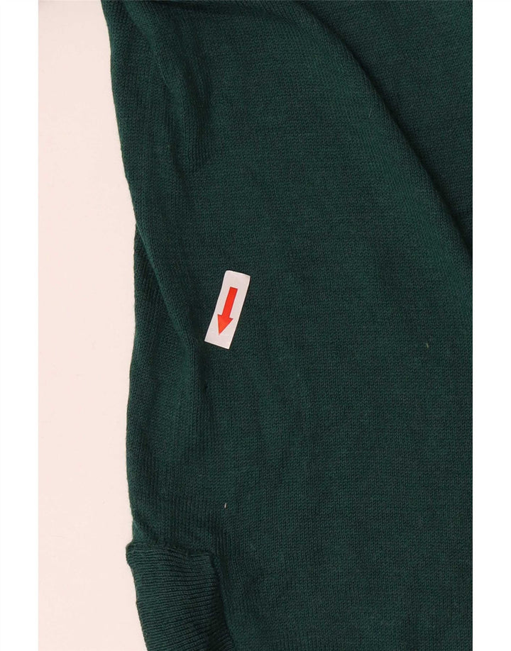 Maglione maglione girocollo da donna Fat Face UK 12 Poliestere verde medio