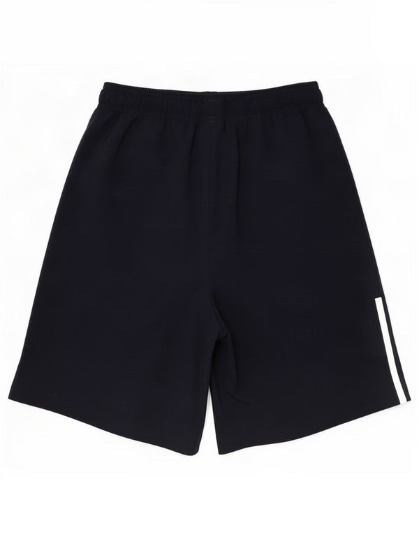 Pantaloncini sportivi da uomo Adidas medi in poliestere blu navy