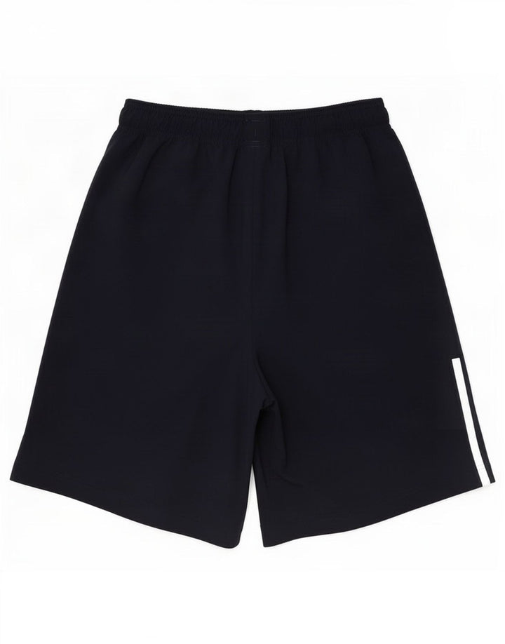 Pantaloncini sportivi da uomo Adidas medi in poliestere blu navy