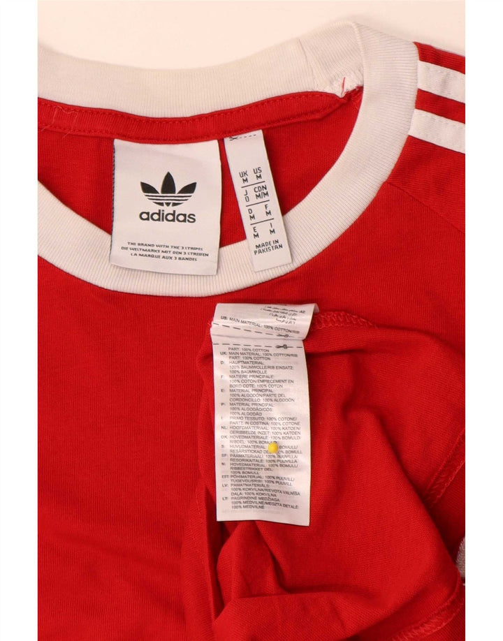 T-shirt da uomo Adidas Top rossa media in cotone