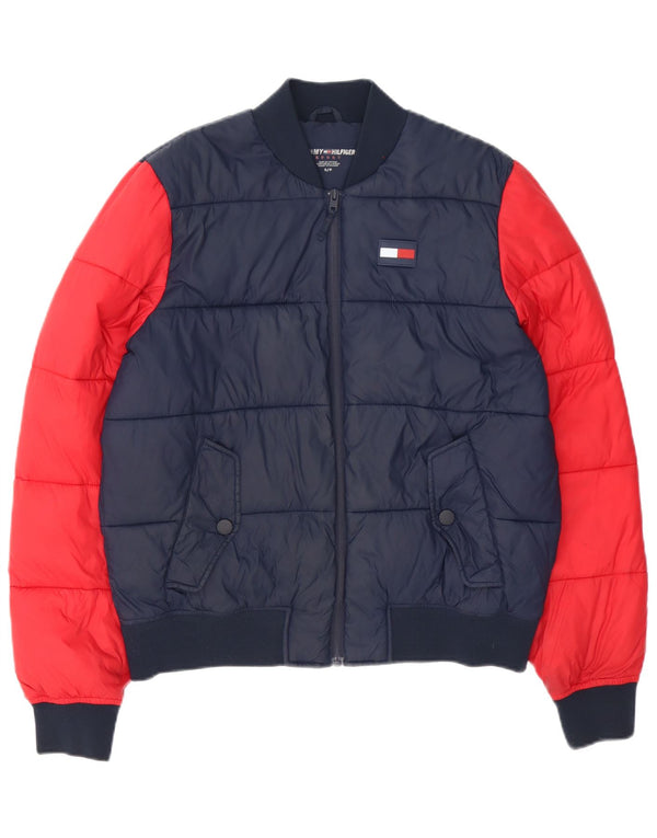 Giacca imbottita da uomo Tommy Hilfiger UK 36 Small Blu Navy Colourblock