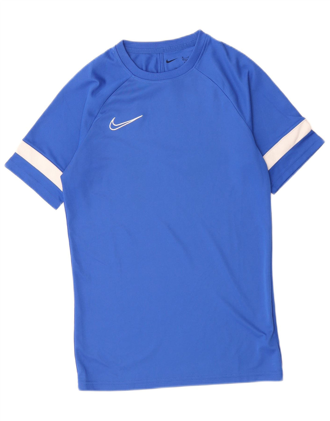 NIKE T-shirt da uomo Dri Fit Top Small Blu in poliestere color block
