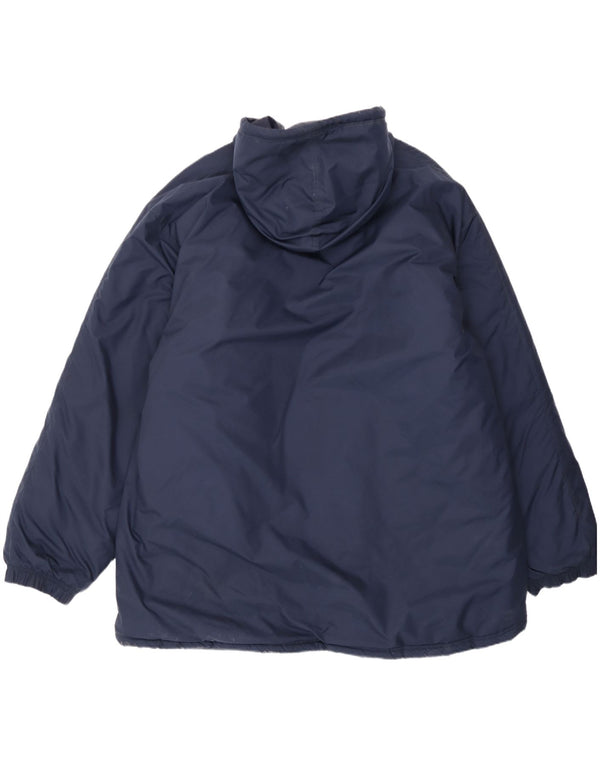 Giacca imbottita con cappuccio Nike da uomo UK 44 2XL nylon blu navy
