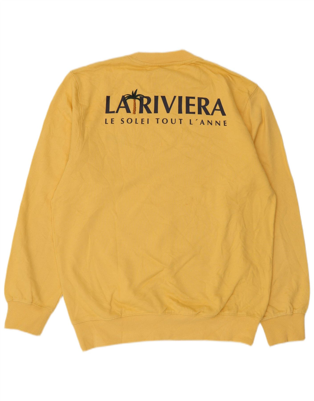 Jack & Jones Felpa grafica da uomo Maglione grande cotone giallo