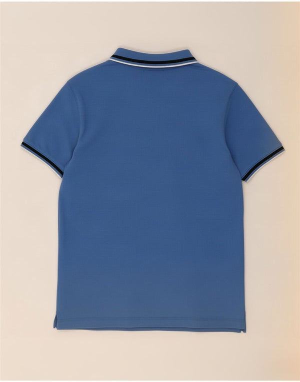 Polo da uomo Dkny in cotone a righe blu medio