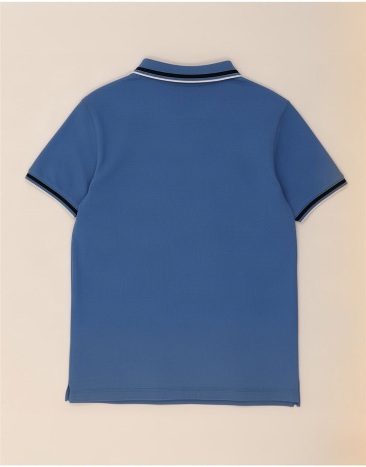 Polo da uomo Dkny in cotone a righe blu medio