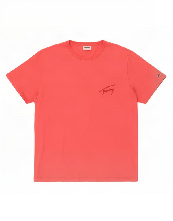 T-shirt da donna Tommy Hilfiger Top UK 16 grande cotone rosa