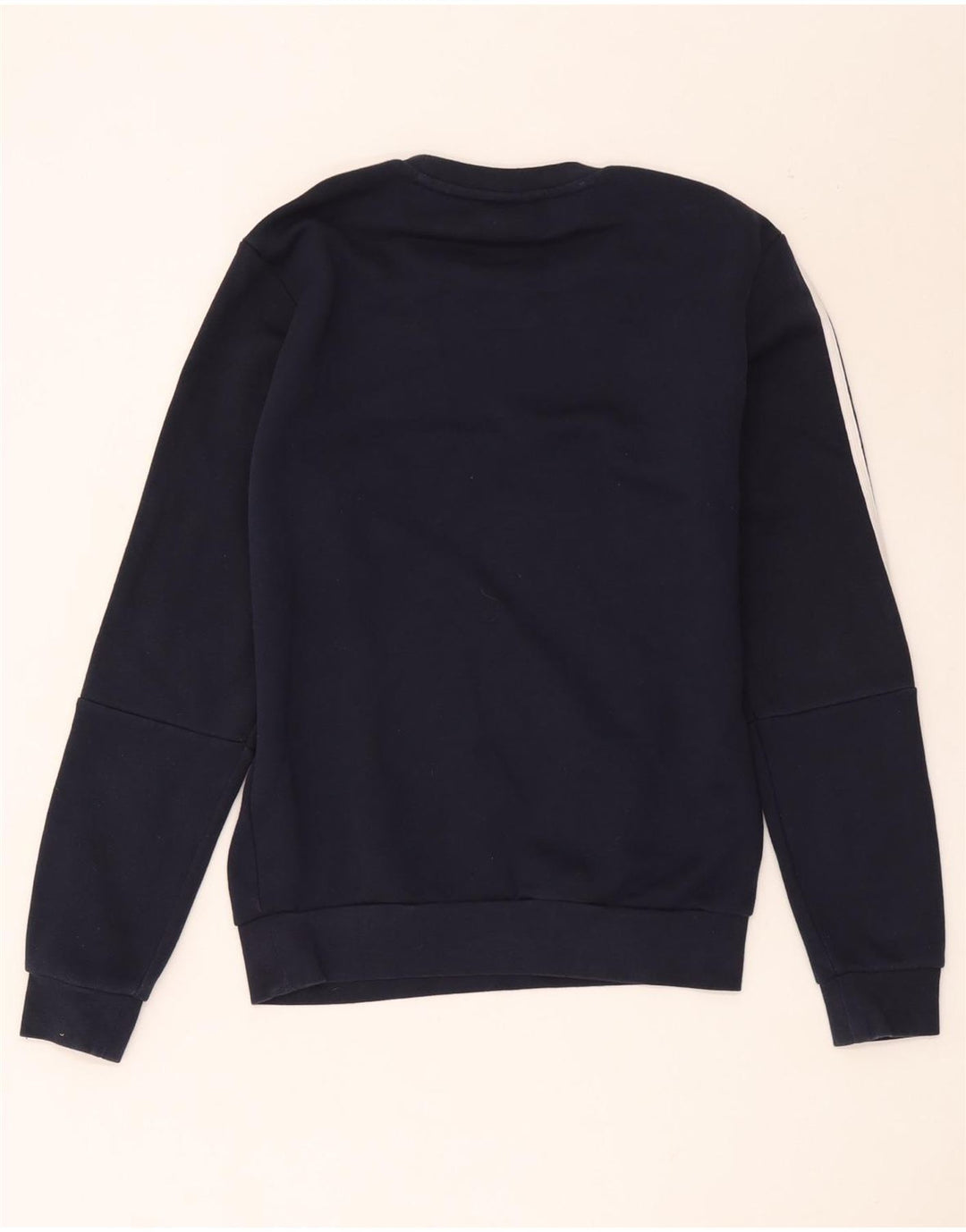 Felpa Adidas da uomo maglione piccolo blu navy in cotone