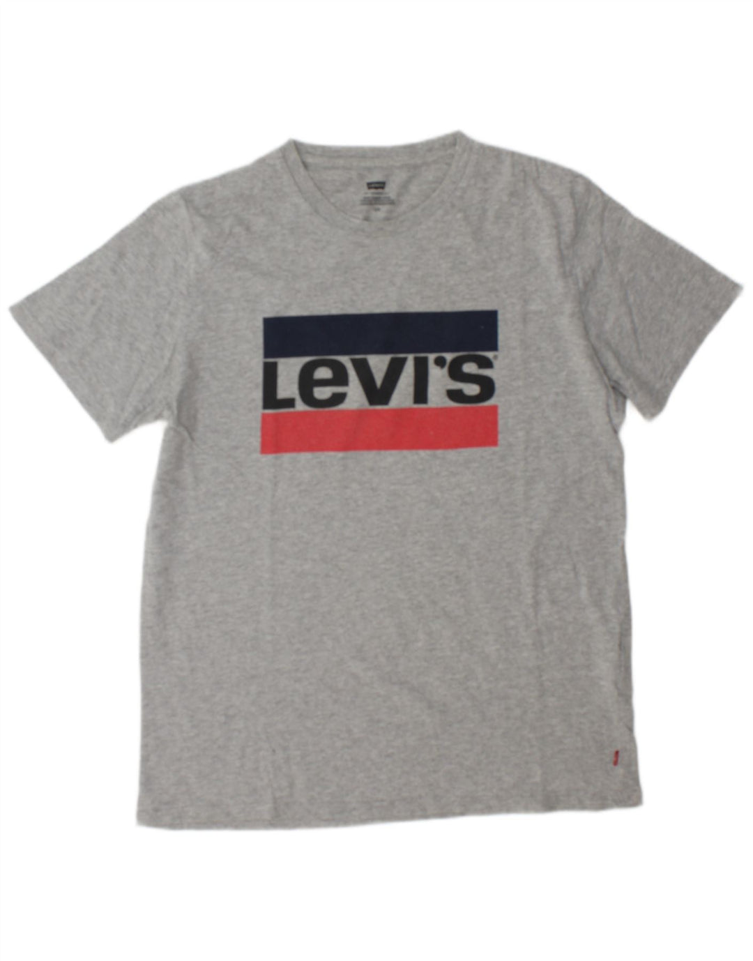 T-shirt grafica da uomo Levi's Top grande in cotone chiazzato grigio