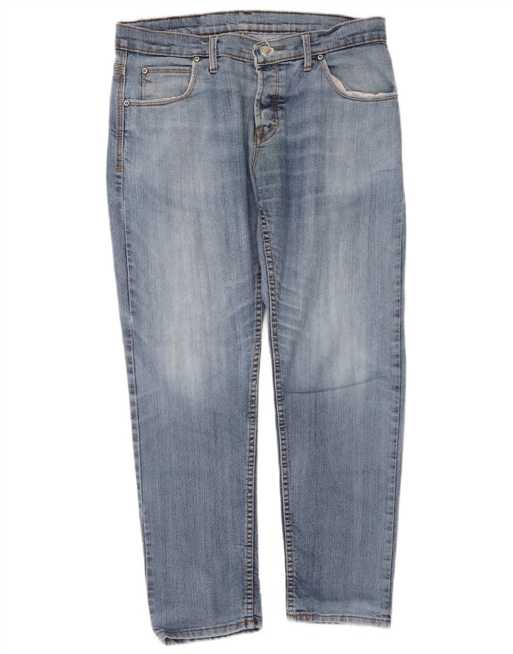 Jeans dritti da donna Lee W34 L28 Blu
