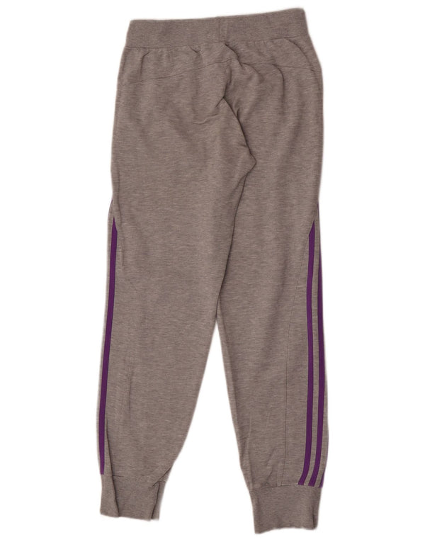 Pantaloni della tuta da ragazza Adidas Joggers 11-12 anni in cotone grigio screziato