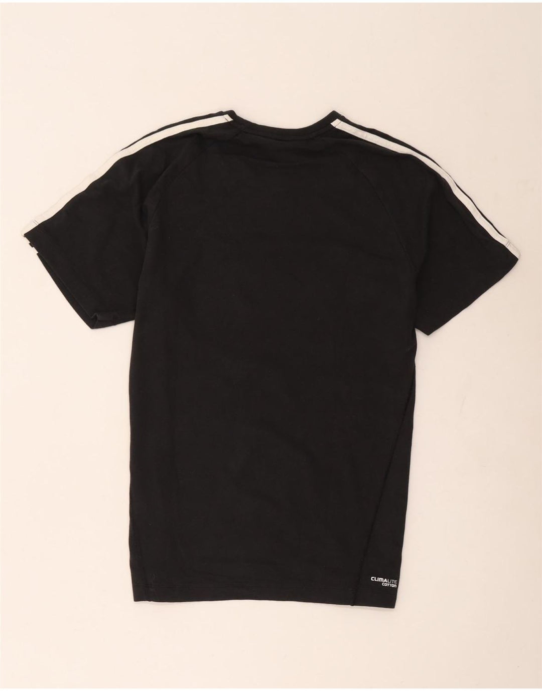 T-shirt Adidas Climalite da uomo Top in cotone nero medio