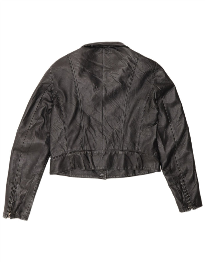 Giacca in pelle corta da donna Moonstone IT 48 XL Nera