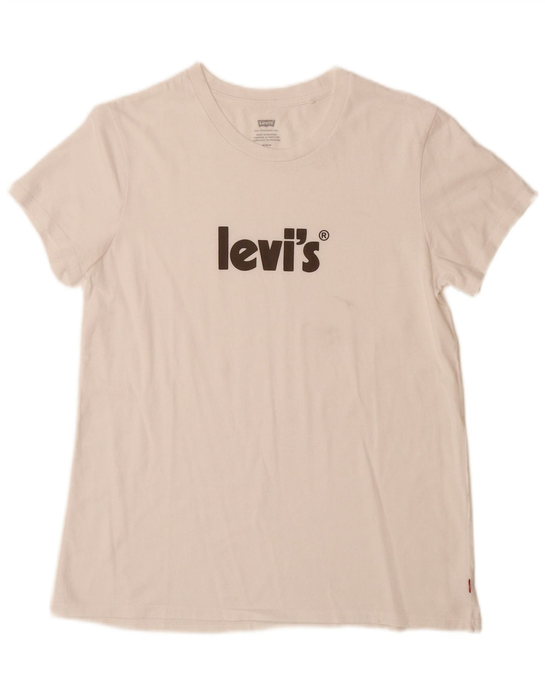 T-shirt grafica da donna LEVI'S Top UK 12 Medium White