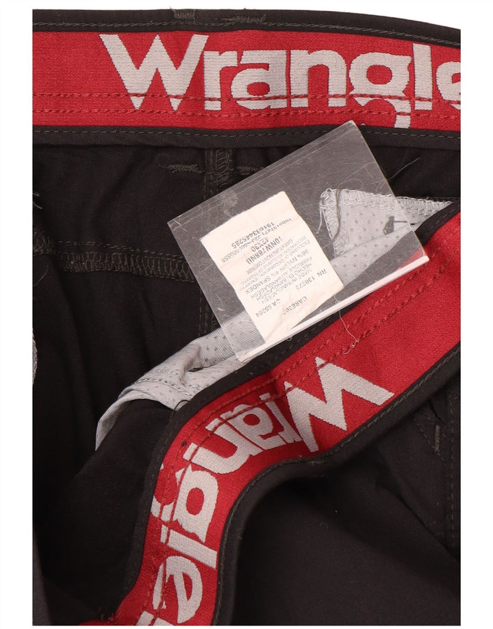 Pantaloni cargo dritti da donna WRANGLER W42 L30 nylon nero