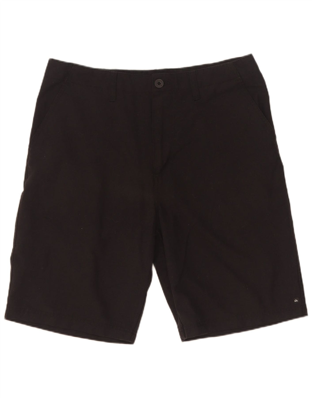 Pantaloncini chino grafici da uomo Quiksilver W34 grandi in poliestere nero