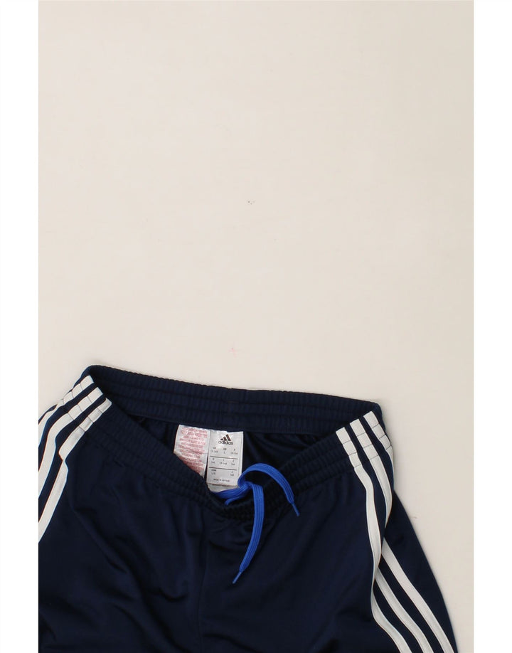 ADIDAS Boys Tracksuit Trousers Joggers 13-14 Years  Navy Blue Polyester Vintage Adidas and Second-Hand Adidas from Messina Hembry 