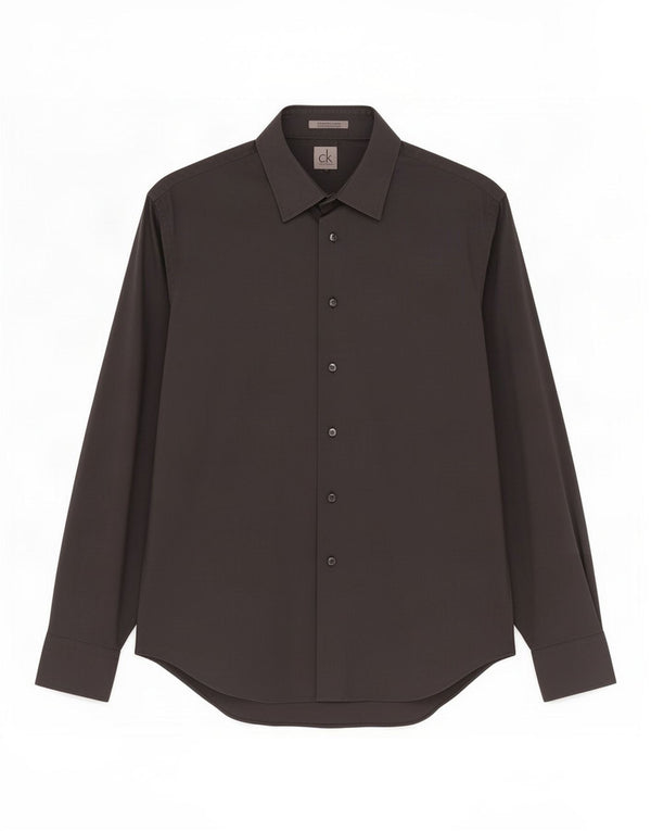 Camicia slim fit da uomo Calvin Klein taglia 41 16 grande cotone nero