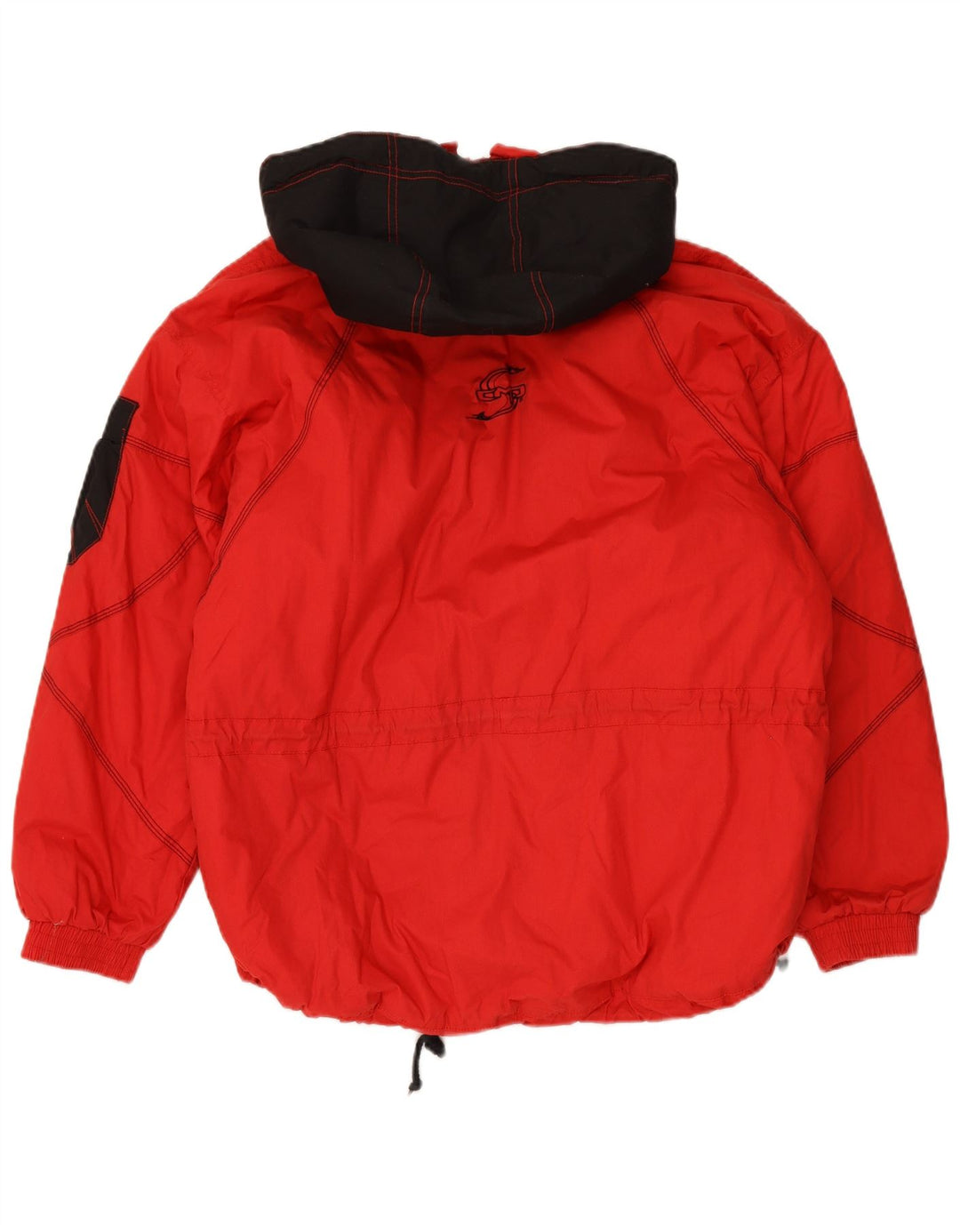 CMP Mens Hooded Windbreaker Jacket UK 40 Large Red Polyester
