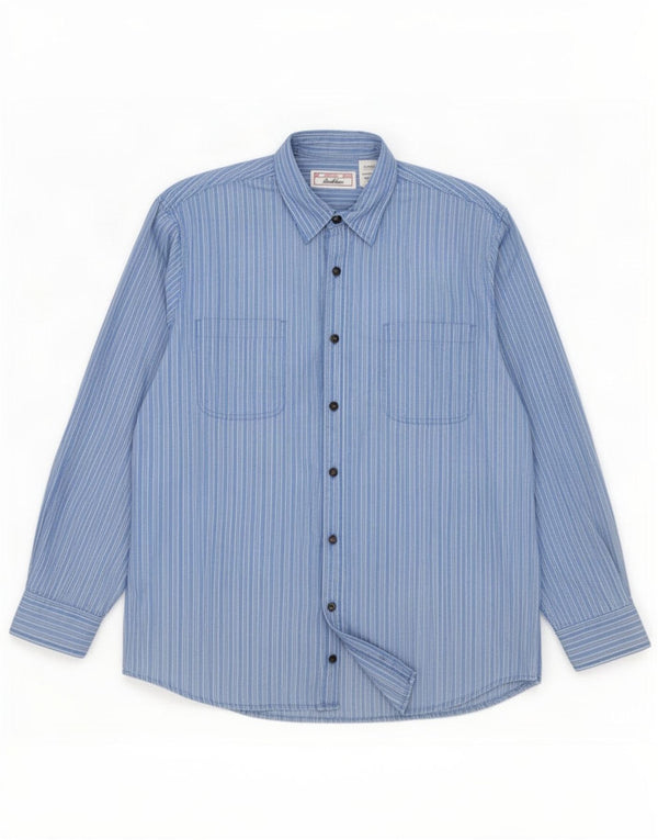 Camicia Levi's da uomo XL in cotone a righe blu