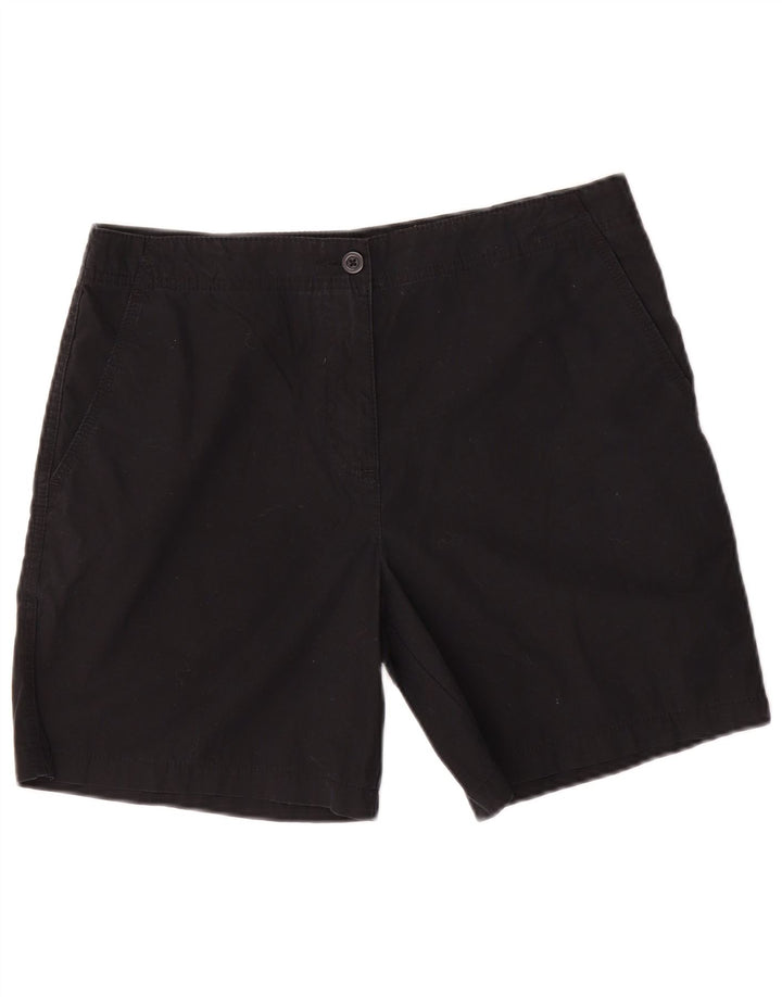 Pantaloncini casual da donna Marks & Spencer UK 12 medi W30 cotone nero
