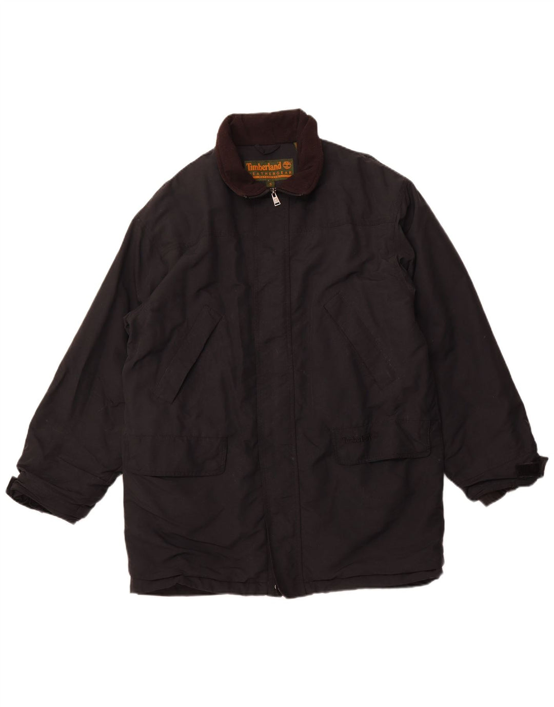 Giacca a vento da uomo vestibilità ampia TIMBERLAND UK 36 piccola in nylon nero