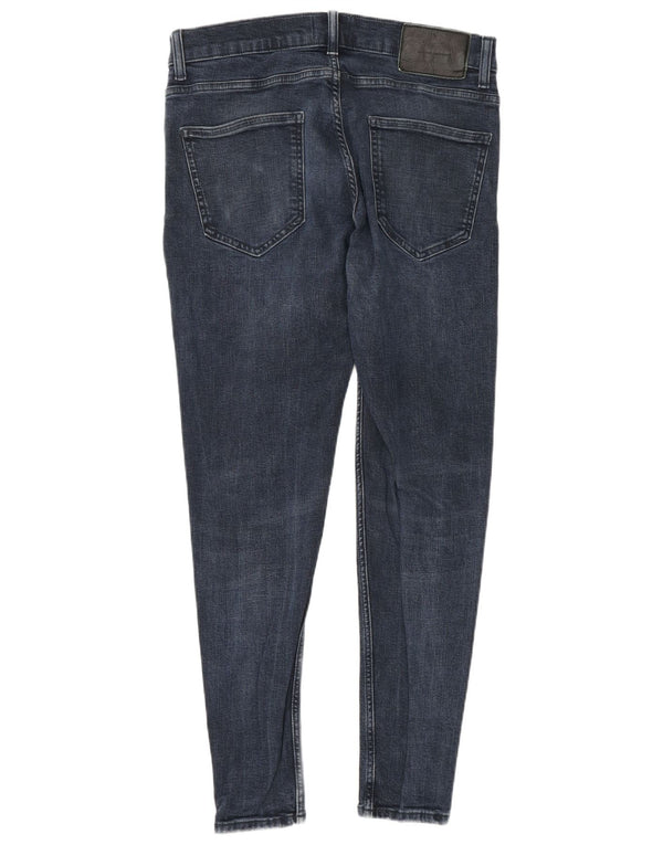 Jeans skinny da uomo Zara EU 42 Large W32 L29 Cotone blu navy