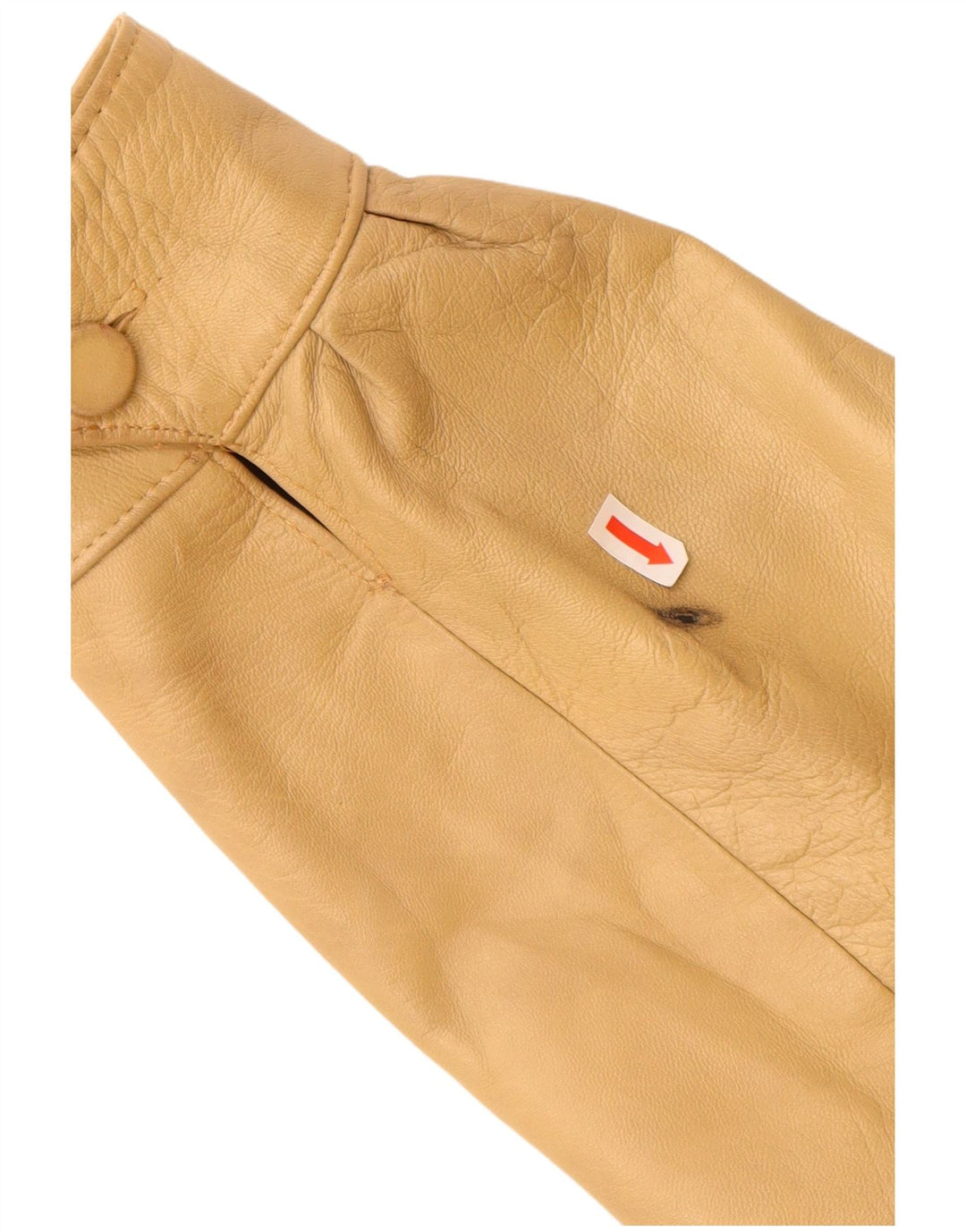 Giacca in pelle da uomo KUZU UK 38 Pelle beige media