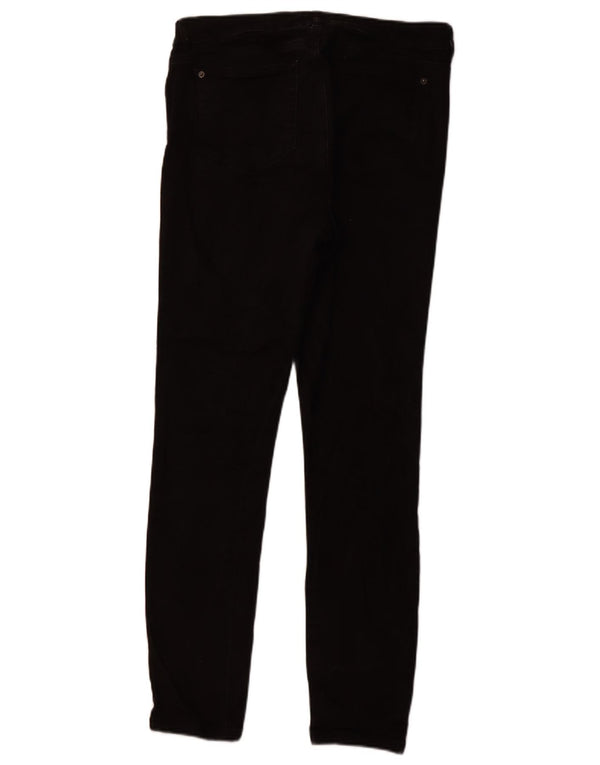 WHITE STUFF Jeans skinny a vita alta da donna UK 14 Large W32 L29 Nero